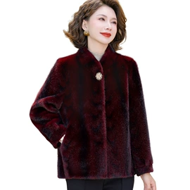 中老年外套;中老年棉服;女式毛呢外套