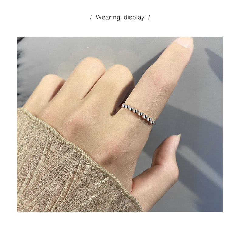 Anxiety Ring Classification 925 Sterling Silver Geometric Anxiety Ring