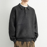 2026秋季新款加厚腈纶毛线宽松套头圆领运动韩系潮流青少年男生保，男装针织衫/毛衣，星座614