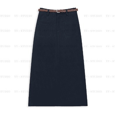 Summer fashionable design long denim skirt