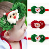 ins Europe and America New products Christmas festival children Dress up Hairdressing baby Santa Claus Flower Scarf baby Hair band
