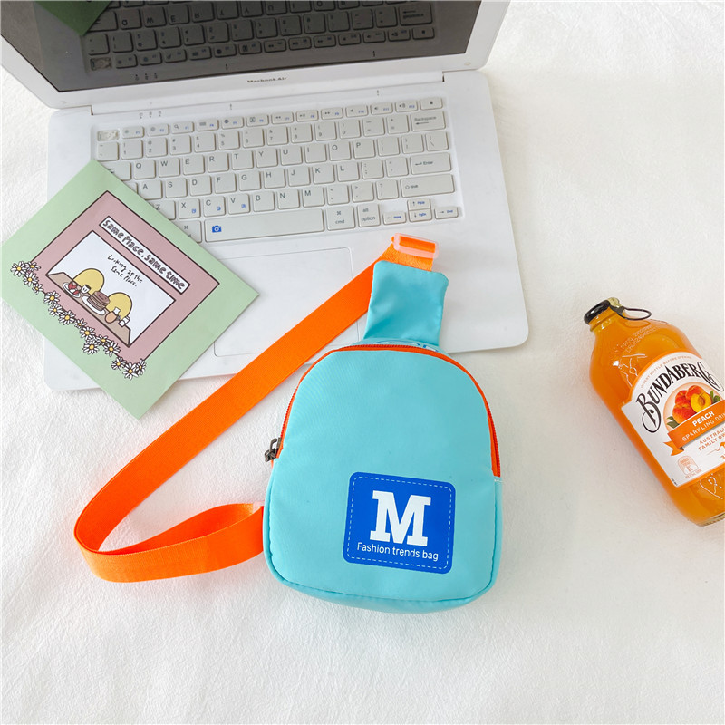 Moda estilo coreano bolso de los niños bolsa de mensajero de los muchachos hip hop pequeña bolsa de moda guapo estilo coreano bolso de la cintura del pecho del bebé