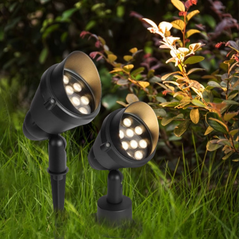 Led Tree Lighting Billboard Projection Light Courtyard Background Garden Villa Ground-Mounted Waterproof 12W Tree Lighting Floodlight