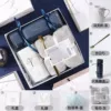Gray—Long Cup Spoon Towel Paper Sugar Box-19.5x19.5x9cm
