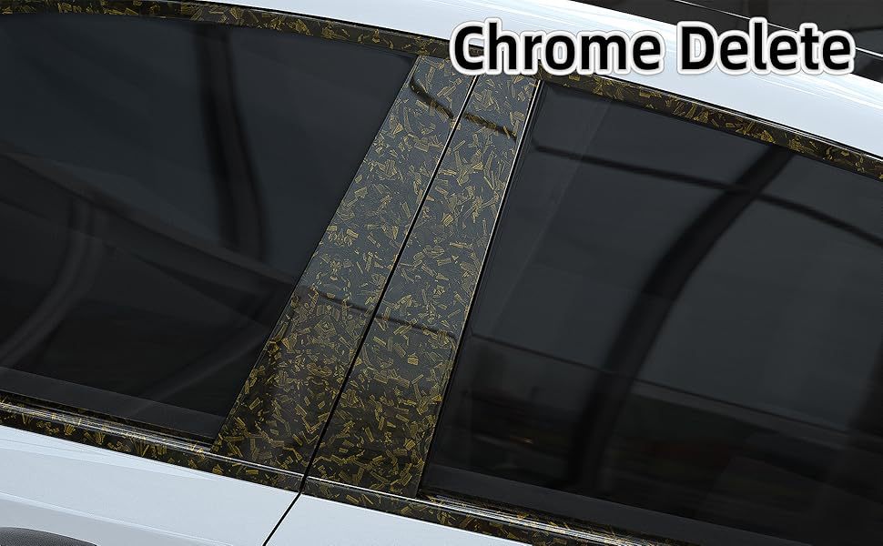 Car Door Sill Strip Anti-Step Pedal Decorative Strip Pet Forged Carbon Fiber Pattern Black Bumper Door Color Changing Film