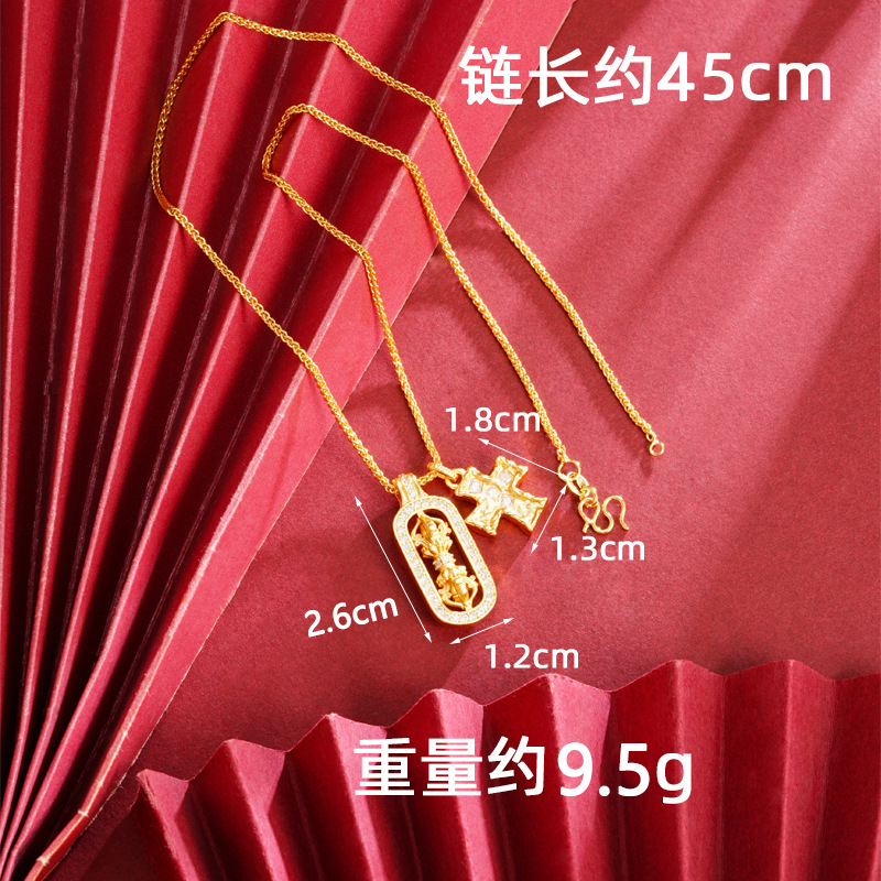 Collar de pestle de diamante de Cruz x3050