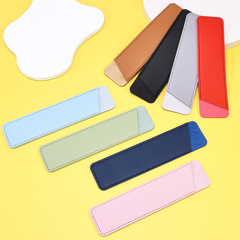 创意pu皮革笔袋简约学生文具盒铅笔套商务礼品钢笔保护套纯色笔袋