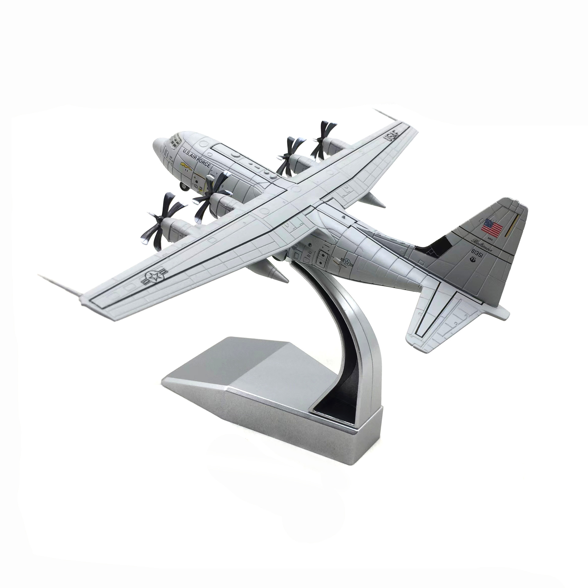 1:200アメリカ空軍C-130J超強力輸送機シミュレーション合金飛行機模型