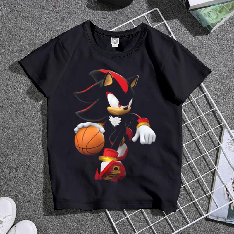Tt803 Sonic the Hedgehog Cartoon Movie Theme Kidsren's T-Shirt Summer Kidsren's Clothing Short-Sleeved Family Wear Student Tops Tt803 Sonic the Hedgehog Cartoon Movie Theme Kidsren's T-Shirt Summer Kidsren's Clothing Short-Sleeved Family Wear Student Tops