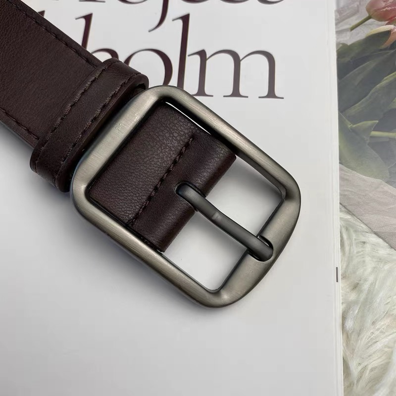 Cinturón de cuero vintage de moda femenina simple y versátil para hombres y mujeres armas de fuego cinturón de aguja negra coreano jeans de decoración casual