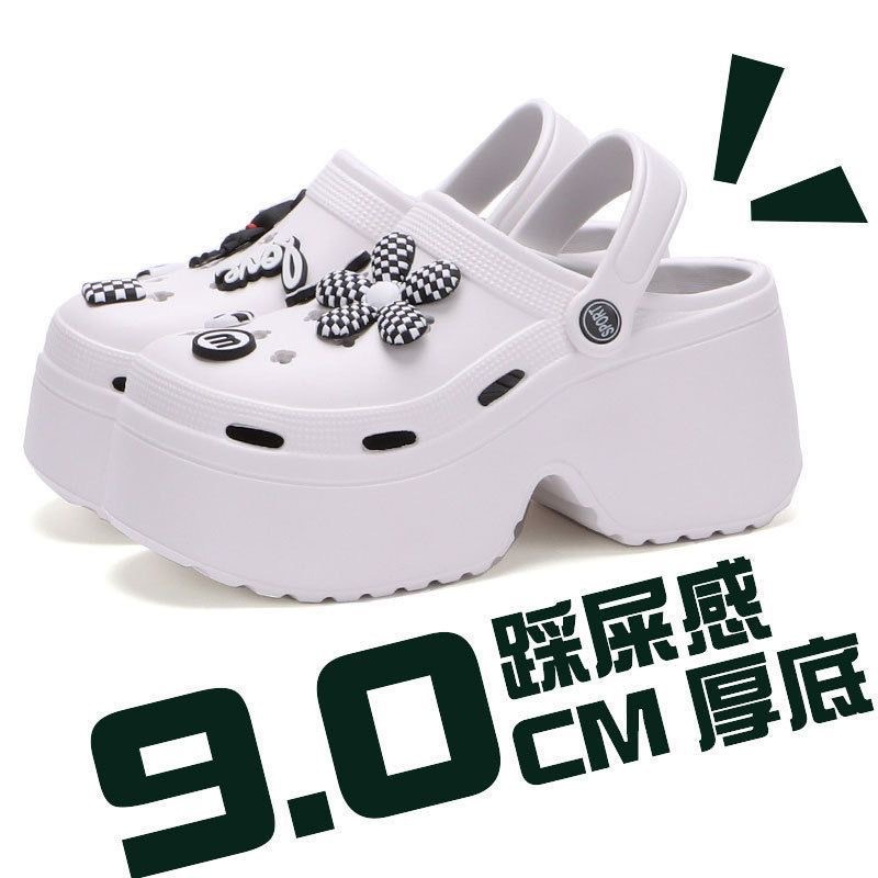 Zapatos de agujero de fondo grueso zapatillas de mujer zapatillas de verano zapatillas de mujer pareja zapatillas de mujer Eva zapatillas de mujer