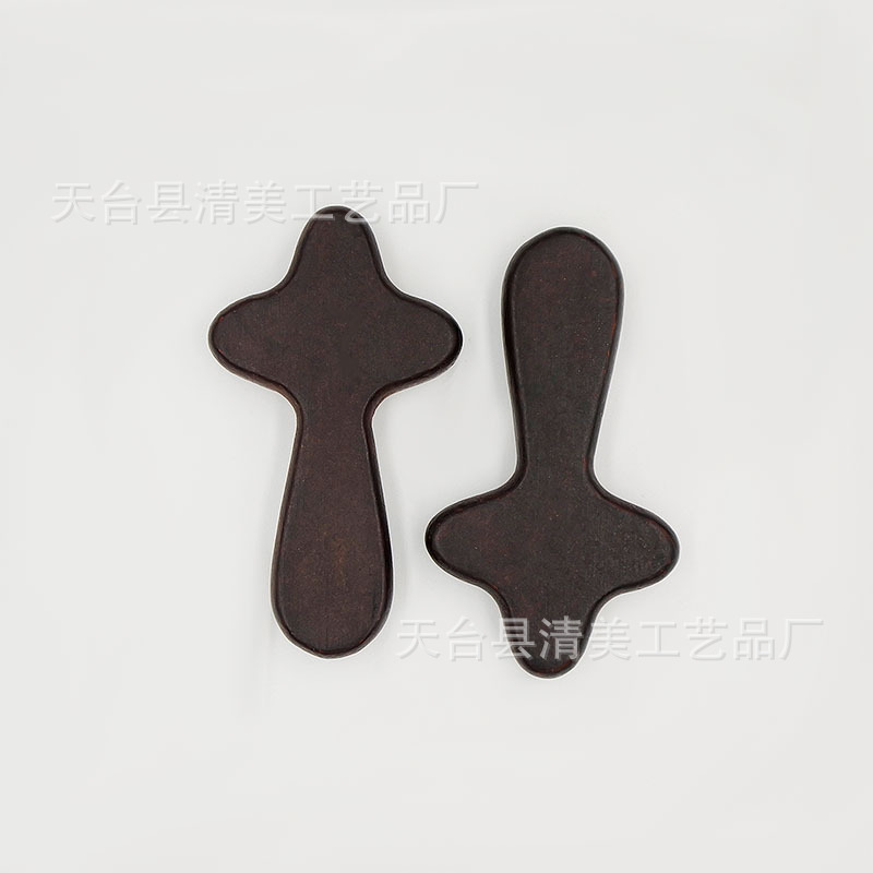 Colgante de madera maciza, cruz de pino, artesanía de madera, cruz de mano, madera de oración