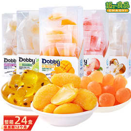 Dobby哆比果汁软糖Q弹芒果草莓白桃味水果软糖100g儿童休闲零食品