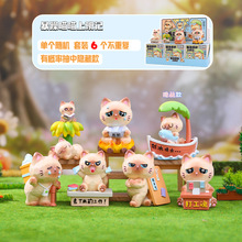 创意潮玩暴躁喵喵上班记精品盲盒办公室桌面装饰品小摆件厂家直销