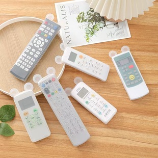 Bear Remote Control Protective Cover Transparent Silicone Luminous Remote Control Cover Air Conditioning TV Remote Control Dust Cover