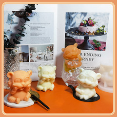 Three Trust Tiger Ice Block Silicone Mold Household DIY Cartoon 3D Milk Tea Ice Cube Ice Stick Sorbet Mold