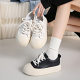 White Shoes Women's 2023 New Fashion Casual Flat Shoes Trendy All-match Student Sneakers White Sports TMY611