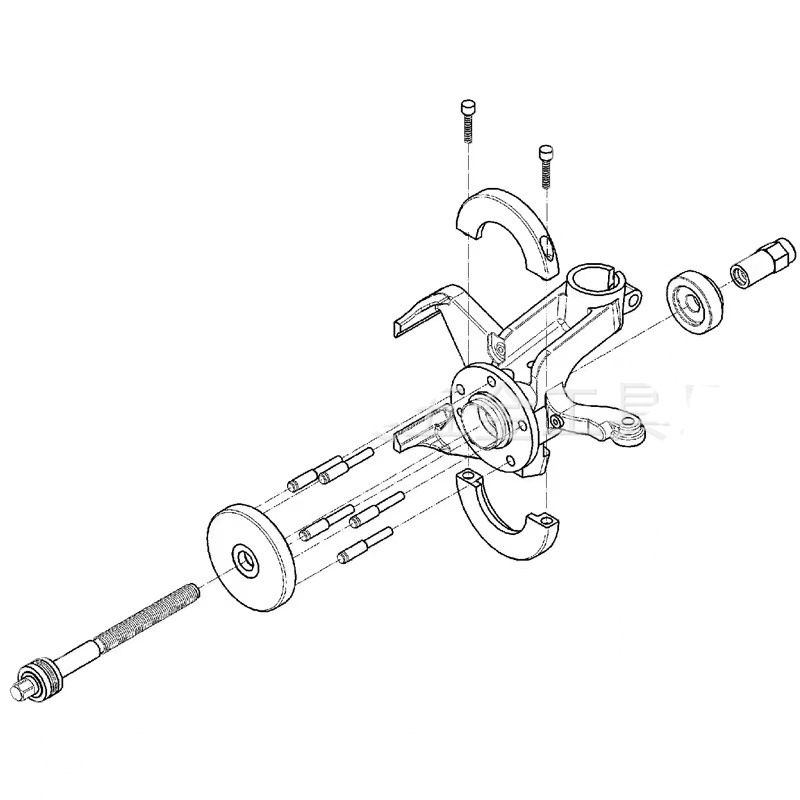 85mm coche rueda delantera cubo cojinete desmontaje herramienta rueda delantera cubo extractor
