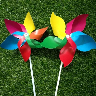 outdoors windmill children Colorful Small windmills Scenic spot Park Gallery decorate rotate gift Plastic Toys