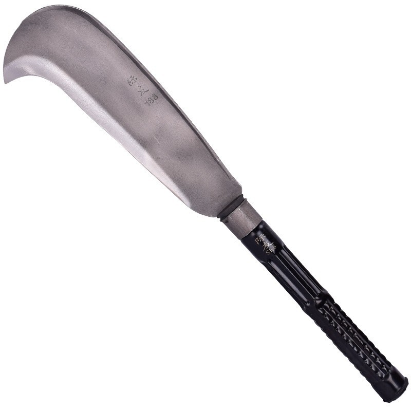 Cuchillo de leña cuchillo de gancho grande cuchillo curvo acero al manganeso enfriamiento herramientas agrícolas Control de Inundaciones mango de madera de emergencia mango de acero fábrica al por mayor