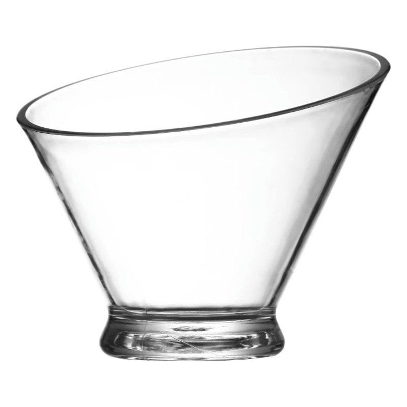 Acrílico de estilo japonés tira de pepino cuenco comercial helado de pepino barra de la taza placa del tubo de ensayo tazón oblicuo plato de fruta seca plato de merienda