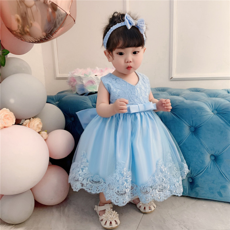 欧米のクロスボーダーの新商品の子供のドレスのレースは色を合わせます。|undefined