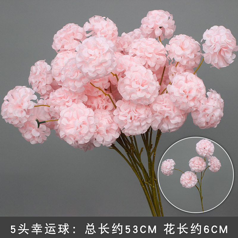 10 flores rosadas bodas flores de seda decoración floral flores falsas hortenida Wenxin Road Artes florales otros