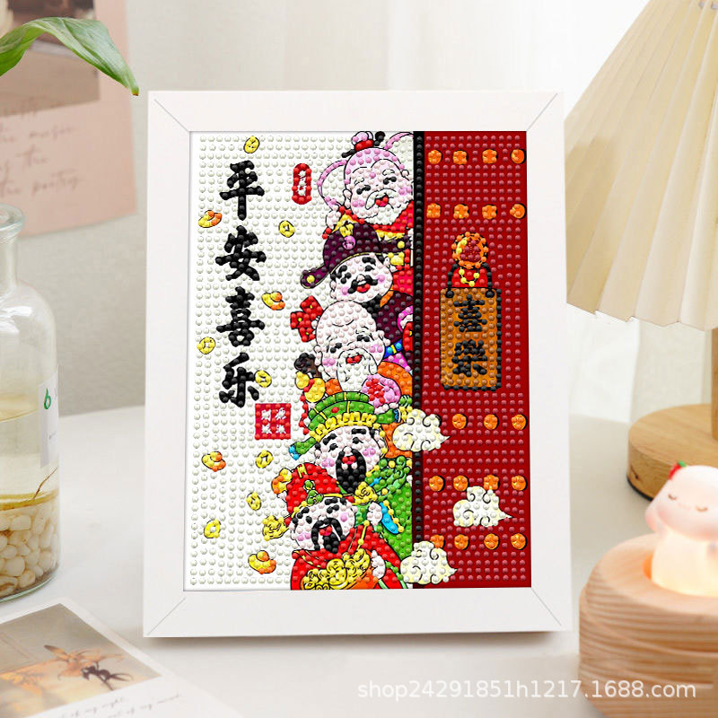 Diamante nuevo lápiz de dibujos animados pequeño nuevo pegatino diy puzzle manual regalo de cumpleaños para niños estudiantes
