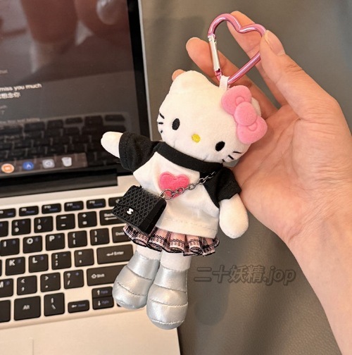ロングレッグ kt ペンダントコレクションキティぬいぐるみペンダントかわいい kt 猫ラブバックルランドセルペンダントキーホルダーメンズ|undefined