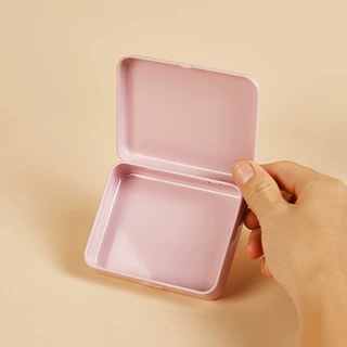 铁盒子隐私品随身铁盒粉色小收纳照片双面首饰纪念币项链卡片清新