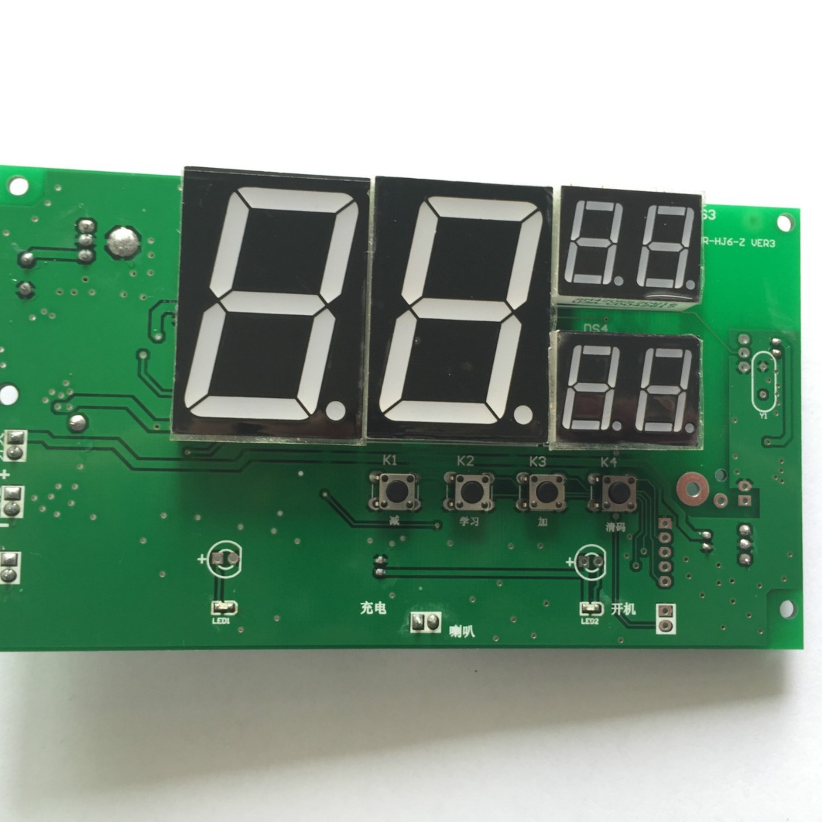 大数码管学习型呼叫器电路板 工地楼层 施工电梯 MR-HJ6-Z