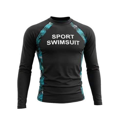 Men's long-sleeved diving suit, women's split slimming chest pad, jellyfish surfing suit, couples sunscreen hot spring swimming suit, new