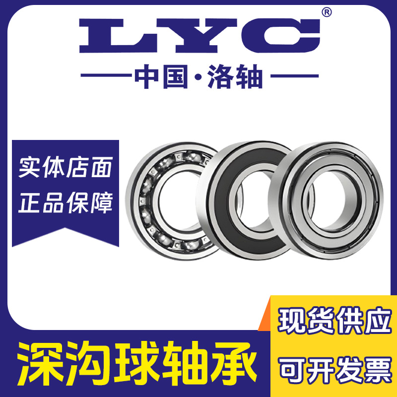 洛阳轴承6300 6301 6302 6303 6304 6305 6306E-2RZ洛轴LYC深沟球