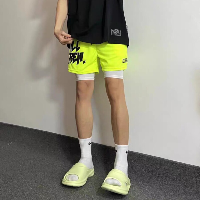 Summer Basketball Shorts Men's American Style Knee-Length Loose Casual Four-Point Trendy Sports Breathable Quick-Drying Training Pants Summer Basketball Shorts Men's American Style Knee-Length Loose Casual Four-Point Trendy Sports Breathable Quick-Drying Training Pants