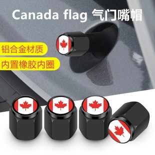 Amazon Canada Flag Valve Cap Tire Valve Cap Universal Dustproof Decorative Tire Cap Valve Core Cap