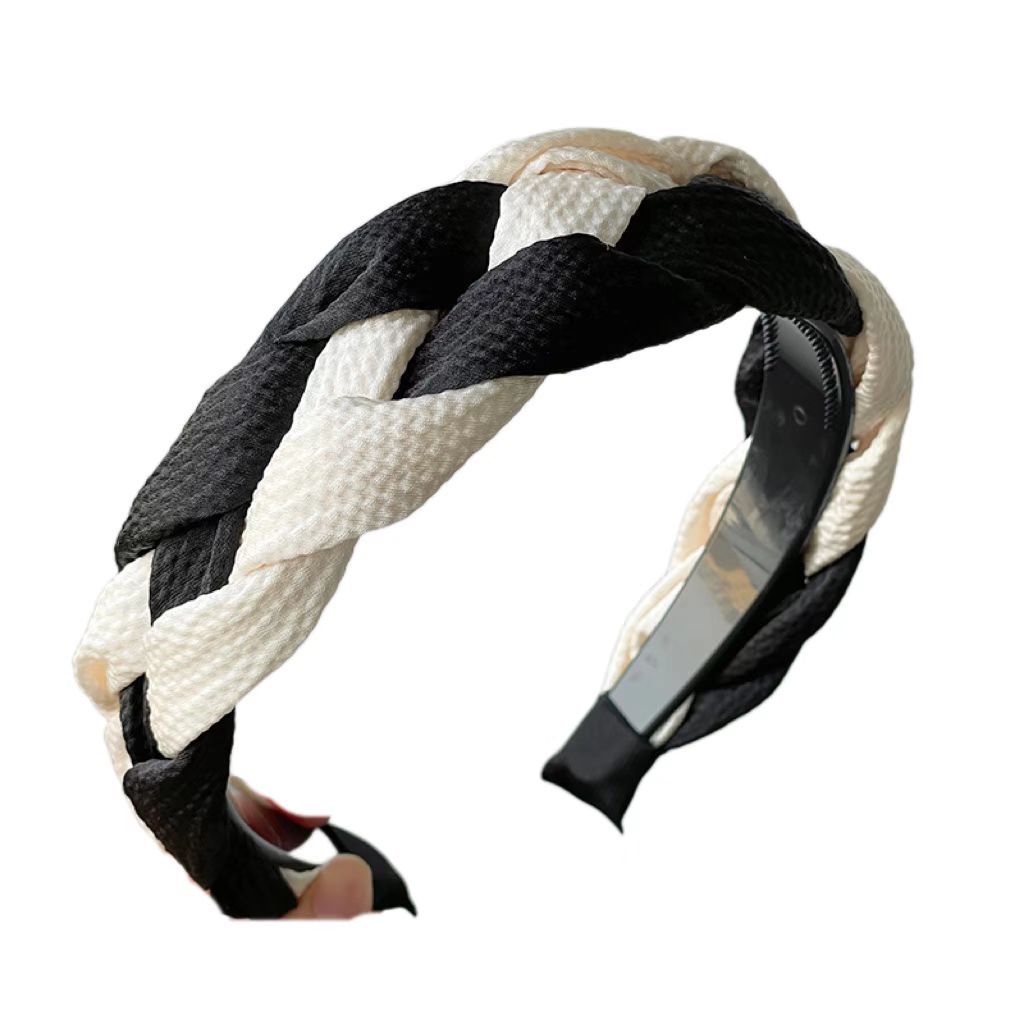 Nueva celebridad de Internet dentado antideslizante diadema horquilla todo partido simple tocado Elegante diadema de ala ancha para mujeres 2023