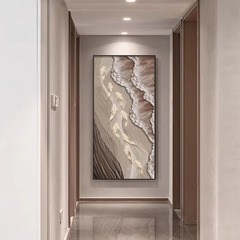 九魚図海景画玄関装飾画の高級感はドアの壁の客間に絵を掛けて家に入る廊下の通路の壁画を描きます。