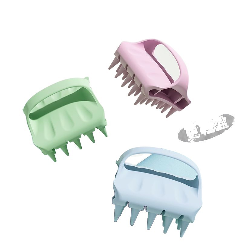 Nuevo producto cepillo de baño de silicona cepillo de ducha de silicona cepillo de ducha de espalda cepillo de limpieza de cabeza masaje antiprurito