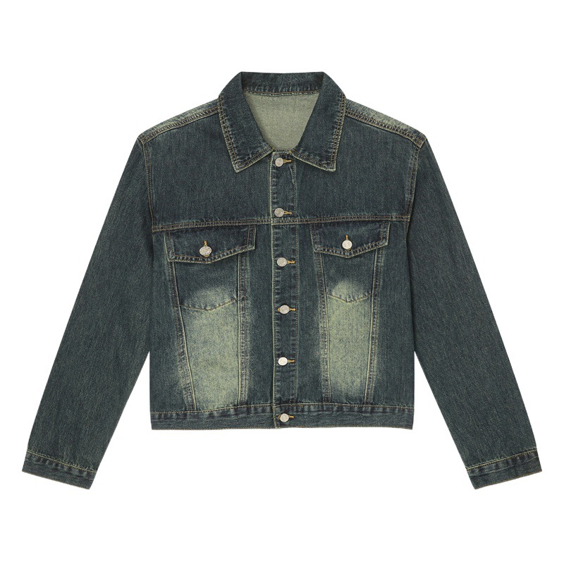 Mtlclothes ropa de Hombre | 2023 nuevo vintage apenado Denim coat moda jeans rectos traje