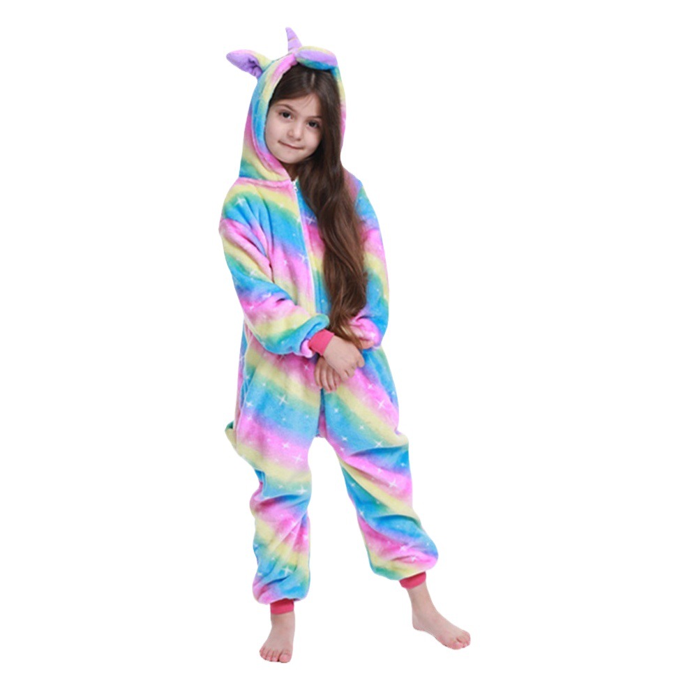 Franela transfronteriza de dibujos animados animal pijamas de una pieza niños dinosaurio Totoro adultos pijamas de una pieza ropa de rendimiento en casa