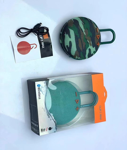 Cross-border clip3max wireless Bluetooth speaker sports outdoor hook subwoofer convenient small audio card