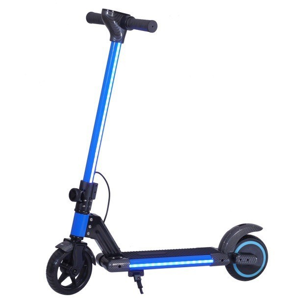 Scooter infantil transfronterizo plegable scooter recargable portátil de dos ruedas ligero de dos ruedas coche de juguete infantil