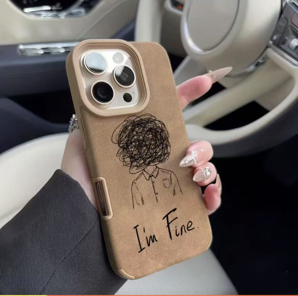 Nuevo estilo transfronterizo aplicable funda para teléfono móvil iphone16 11 Apple 15promax/14 comercio exterior 13pro12 piel de cordero