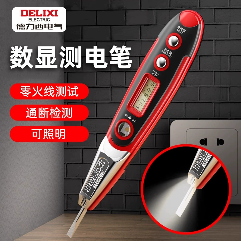 Индикаторная отвёртка Delixi Electric цифровой тестер