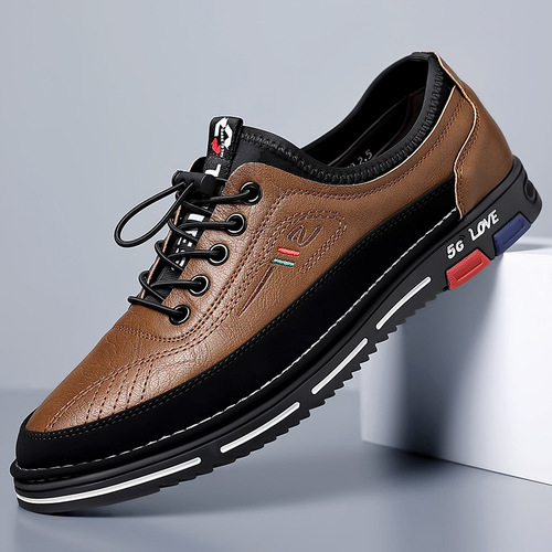 2024 New Handmade Casual Men's Shoes, Versatile Fashionable Leather Shoes, Men's Trendy Set of Foot Driving Shoes, Wholesale Dropshipping
