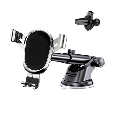 Car phone holder Cup Air Outlet Multifunctional Mobile - air-outlet-base-silver