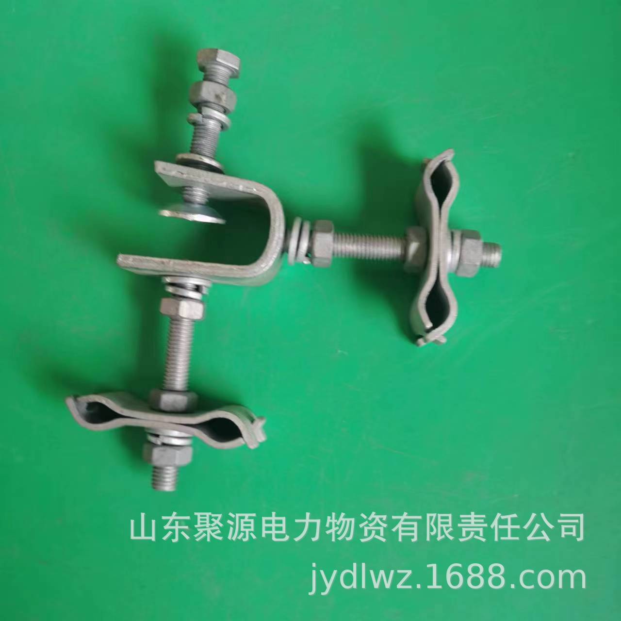 光缆固定线夹固定金具 双回路线塔用固定金具 热镀锌引下线夹