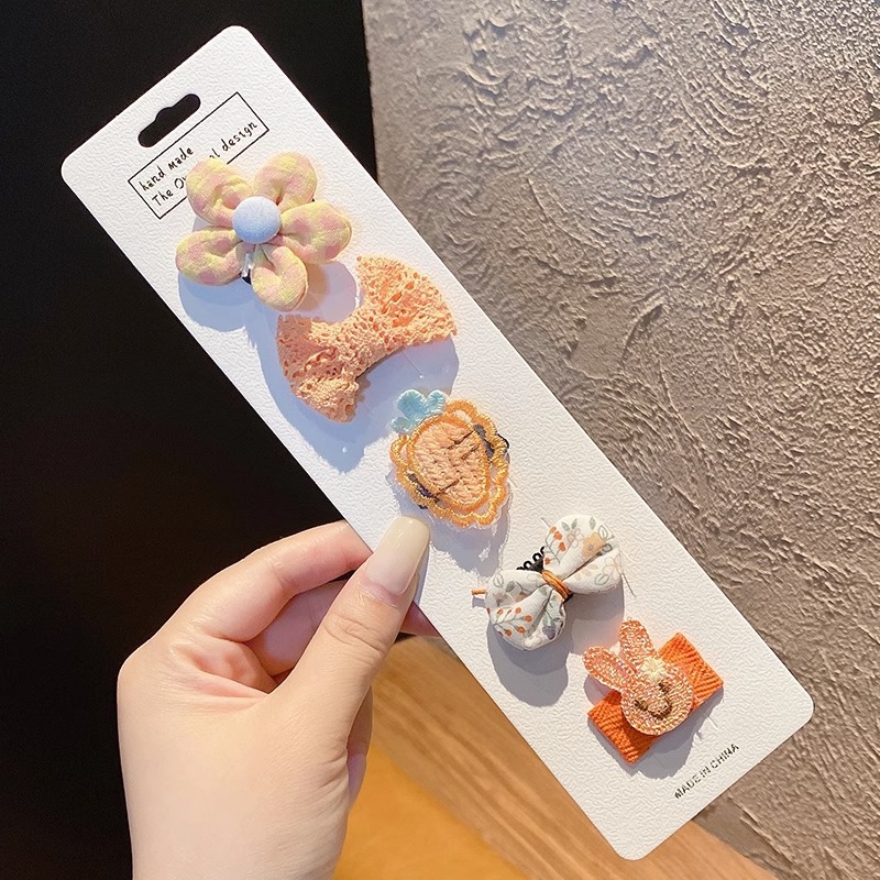 Horquilla de seguridad infantil para niños lindo súper lindo no duele el pelo del bebé clip de sudor niña bebé horquilla de tela completa