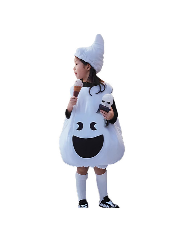 幽灵服万圣节儿童服装袁湘琴可爱鬼cos衣服装扮服饰男女童演出服|undefined