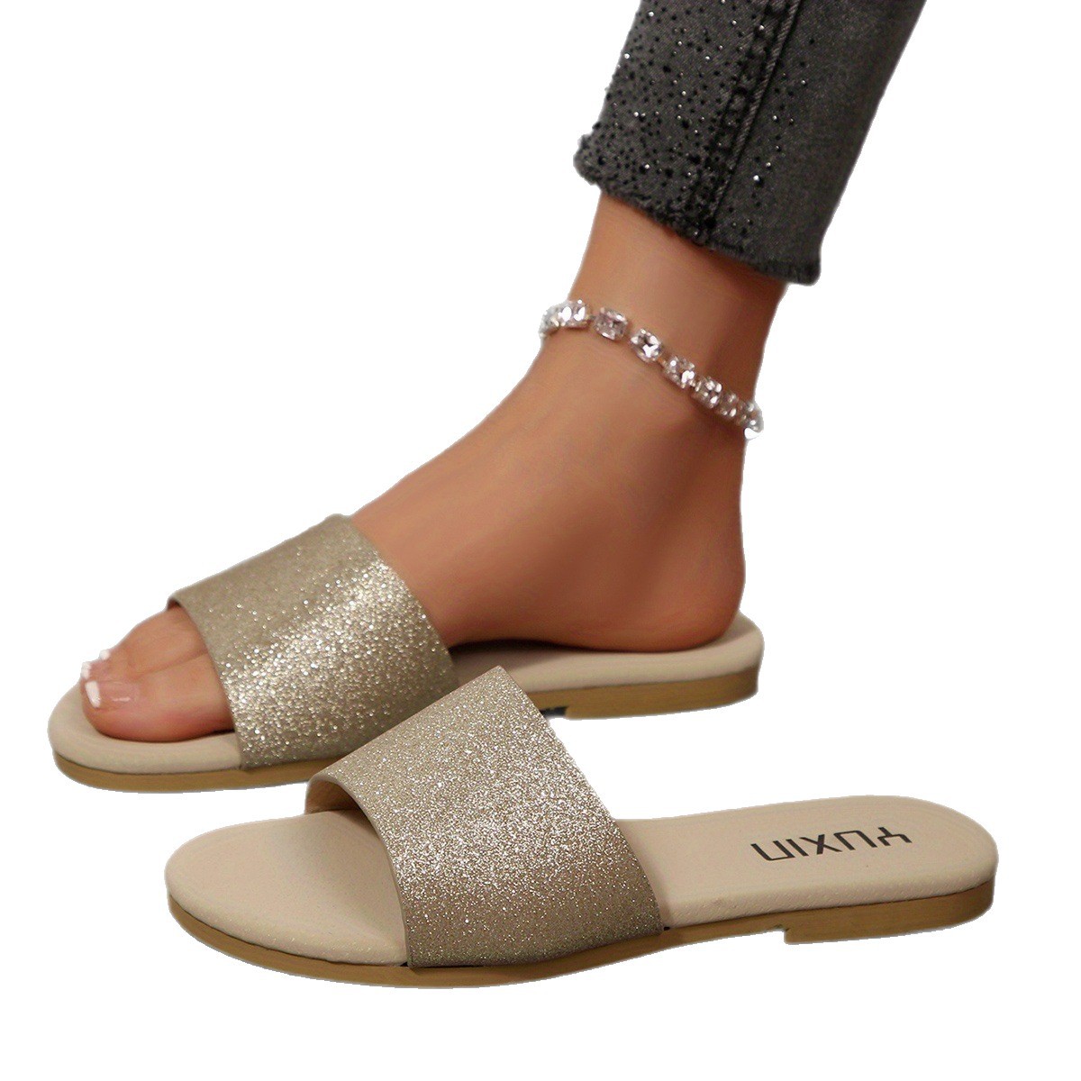Zapatillas Planas para Mujer con Capellada de Gretel y Suela de PVC, Resistentes al Desgaste para Uso Casual image 6